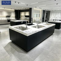 Meubles de présentation modernes en métal sur mesure pour salle de bain, armoires de douche murales, supports d'évier de cuisine, salle d'exposition d'articles sanitaires