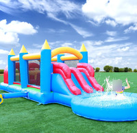 Toboggan gonflable géant avec piscine pour la location commerciale ou le plaisir du parc aquatique
