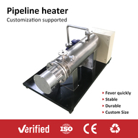 Calentador de Tubería en Línea Eléctrico de Acero Inoxidable 316L de Alta Presión PN25 para Sistemas de Gestión Térmica de Fluidos Industriales