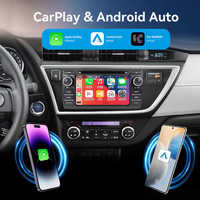 Navegación de reproductor de coche para Toyota Auris 2013-2015, grabadora de cinta de Radio automática, reproductor Multimedia, unidad principal Carplay