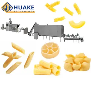 Mesin pembuat pasta makaroni multifungsi dan mesin produksi makaroni 100kg/jam garis produksi pasta