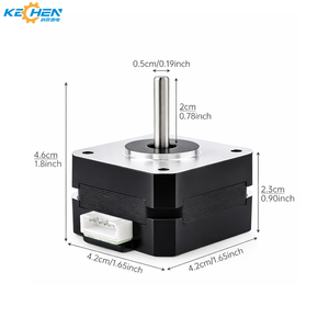 มอเตอร์สเต็ปเปอร์ <span class=keywords><strong>Nema</strong></span> <span class=keywords><strong>17</strong></span> ขนาด 23 มม. สำหรับเครื่องพิมพ์ 3 มิติ Titan Extruder 1.8 องศา 1.5A 2 เฟส 4 สาย จากซัพพลายเออร์ 42 - Product Image 2