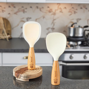 Atacado Non-Stick Silicone Cozinha Cozinhando Colheres De Arroz Utensílios De Restaurante De Borracha De Alta Classificação Para Uso De Cozinha Doméstica Amostra Grátis - Product Image 1