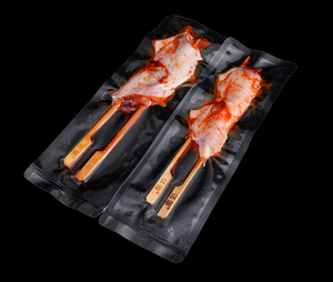 Sacs de conservation sous vide en PE biodégradable imprimés sur mesure par sérigraphie, matériaux recyclés, couleur personnalisée, thermoscellables pour aliments, salades, viandes - Product Image 2