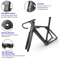 Cuadro de Carretera Aero de Carbono BXT 2025 con Cableado Interno Di2 T47 Freno de Disco Ligero de Fibra de Carbono para Bicicleta de Carrera