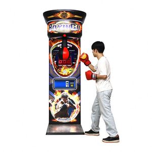 Coin-Operated Sports Arcade Boxing <b>Machine</b> Street Entertainment Force Measuring for <b>Amusement</b> Parks Durable Metal Construction - Product Image 3