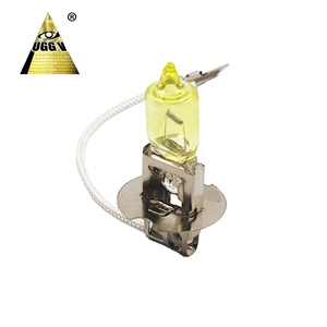 Parti faro LED fabbricate in fabbrica 12V giallo dorato lampada frontale per Auto alogena H3 PJ22s lampadina frontale con materiale in vetro - Product Image 5