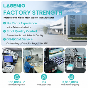 LAGENIO นาฬิกาอัจฉริยะสำหรับเด็ก ดีไซน์ใหม่ K9 AI พร้อมระบบติดตาม GPS LBS WIFI หน้าจอ <span class=keywords><strong>1</strong></span>.78 นิ้ว กล้อง 5MP วิดีโอคอล HD รองรับ FCC - Product Image 5