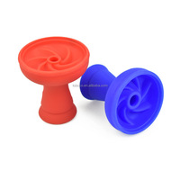 Bol à chicha en silicone incassable à spirale, facile à nettoyer, accessoire de fumage, logo personnalisé en usine, vente en gros, produit phare