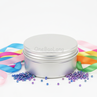 Pot en aluminium réutilisable de 100 ml avec bouchon à vis – Contenant rond pour cosmétiques et pilules, idéal pour rouge à lèvres, thé, poudre – Vente en gros directe usine