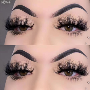2026 Wholesale for 3D Mink Fur Vegan False <strong>Eyelashes</strong> Shandong Lashes Extra Long 25mm Dramatic Black Full Strip <strong>Eyelashes</strong> - Product Image 3