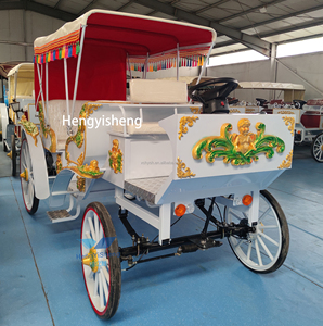 Calèche de mariage lumineuse style Cendrillon, calèche royale traditionnelle pour touristes, calèche à chevaux <span class=keywords><strong>d</strong></span>'extérieur - Product Image 5