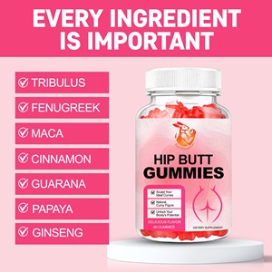 Gomitas para Glúteos OEM ODM al por Mayor, Desbloquea el Potencial de tus Glúteos, Figura Curvilínea Natural con Suplemento Dietético de Maca - Product Image 4