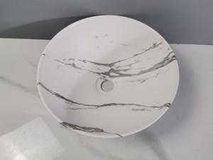 Tarpul 2025, lavabos de baño de mármol de lujo de diseño Simple moderno, lavabo de Arte de encimera, lavabos de baño, Lavabo para Hotel - Product Image 6