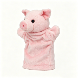 Títere de Mano de Cerdo de Dibujos Animados Personalizado con Brazos Móviles y Forro de Malla Suave - Juguete Educativo para Contar Historias, Accesorios de Cumpleaños - Product Image 2
