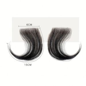 Parches de cabello humano para la línea del cabello, parches para patillas, parches para el contorno, parches paralelos, tiras de cabello de encaje para el contorno, tiras de cabello de bebé para mujeres negras, 2 piezas - Product Image 4