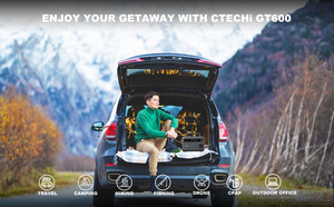 Centrale électrique à batterie personnalisée générateur solaire portable <span class=keywords><strong>CTECHi</strong></span> 600W 691Wh facile à transporter batterie externe pour camping en plein air - Product Image 6
