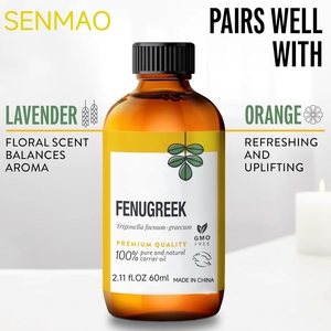 <span class=keywords><strong>Huile</strong></span> de <span class=keywords><strong>fenugrec</strong></span> 2,11 oz 100% naturelle pure pour la croissance des cheveux et la santé de la peau - Flacon compte-gouttes Qualité supérieure Premium - Product Image 3