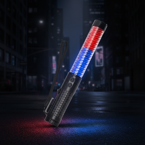 30CM <b>PC</b>/ABS Multifunctional LED Traffic Baton with Beeper IP66 Rated Reflective Security Patrol Warning Light <b>Stick</b> - Product Image 1
