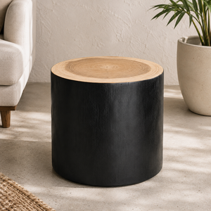 Blora <b>Trunk</b> Side <b>Table</b> From Solid Teak Root Wood Wabi-Sabi Design Living Room Furniture Easy Assembly - Product Image 4