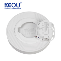 Panneau lumineux led rond ultra fin, installation en surface, luminaire décoratif d'intérieur, 36w