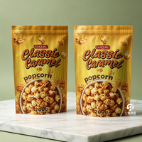 Bolsas personalizadas para palomitas de maíz, a prueba de humedad, con cierre hermético, bolsa de aluminio para envasado de alimentos.