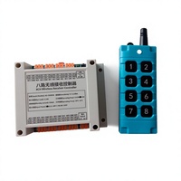 Télécommande sans fil industrielle FANWELL DC12-36V AC100-220V 8 canaux pour interrupteur LED, relais 10A, étanche, code d'apprentissage, portée 200m