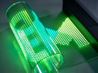 Écran LED personnalisé P6.25, panneau transparent pour affichage en vitrine de salle d'exposition, affichage publicitaire sur verre