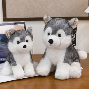 Peluche de Perro <span class=keywords><strong>Husky</strong></span> para Máquina de Garras, Decoración de Mesita de Noche, Soporte para Logotipo Personalizado, ODM OEM, Regalo para Días Festivos, Cumpleaños y Eventos - Product Image 3