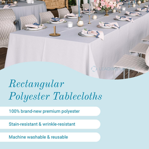 Wholesale Inthetrend Woven American Style 100% Polyester Disposable Customizable Wedding Party Hotel Outdoor <b>Tablecloths</b> Luxury - Product Image 2