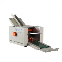 Plieuse de papier professionnelle Nantong à 4 plateaux, pliage minimal, automatique, haute vitesse 60m/min, moteur 220V, largeur de travail 250mm