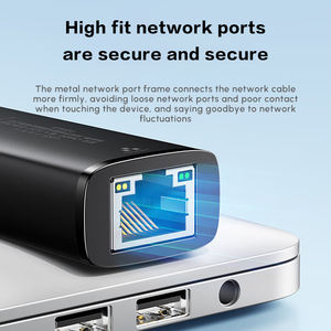 Adaptador UGREEN 2 en 1 USB a Ethernet, adaptador <span class=keywords><strong>de</strong></span> red <span class=keywords><strong>de</strong></span> <span class=keywords><strong>1000</strong></span> <span class=keywords><strong>Mbps</strong></span>, adaptador <span class=keywords><strong>de</strong></span> <span class=keywords><strong>Internet</strong></span> LAN con cable RJ45 para PC portátil - Product Image 2