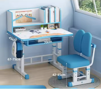 Mobilier simple pour enfants, table d'étude ergonomique réglable en hauteur pour enfants, bureau et chaise