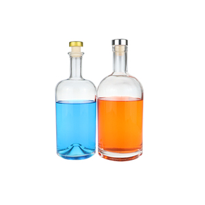 Bocaux personnalisés bon marché Bouchon de bouteille en verre de liège Bouteille en verre de 500ml pour <span class=keywords><strong>rhum</strong></span> - Product Image 3