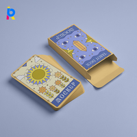 Cartes de tarot de luxe personnalisées en papier écologique spécial pour la lecture astrologique, avec dorure argentée, vente en gros en vrac directement du fabricant