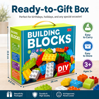 Juego de 208 Bloques de Construcción Grandes para Niños, Juguete Educativo STEM Preescolar, Bloques de Construcción Grandes y Huecos para Niños
