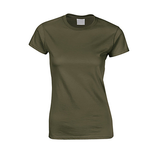 180Gsm Customised Branded Orange Black and <strong>Red</strong> <strong>T</strong> <strong>Shirt</strong> for <strong>Women</strong> Femmes Cotton 100 - Product Image 1