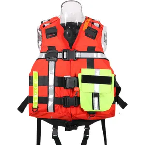 High Quality 2024 Adult Water Swimming Waterproof Oxford Cloth Pearl Cotton Life Vest Jacket Sea Inflatable For Sale Ocean Safe