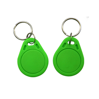 Badge rfid bon marché, contrôle d'accès, porte-clés rfid F08 13.56mhz à bas prix