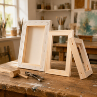 Marcos de Madera Sólida Personalizados para Pintar por Números, Lienzos con Impresión UV, Marcos de Fotos de Madera para Pintar Arte