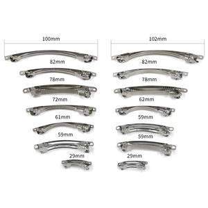 Fermagli per capelli in metallo a forma di banana, 3cm-10cm, argento, senza nichel, per donna, per feste - Product Image 1