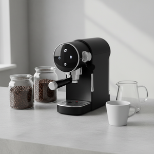 Máquina de Espresso Semiautomática con Panel Táctil de Diseño Moderno y Elegante, Espumador de Leche, Carcasa de Plástico, 15 Bares de Presión, Capacidad para 2 Tazas - Product Image 3