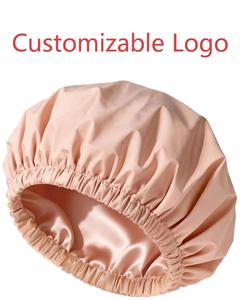<span class=keywords><strong>Bonnet</strong></span> <span class=keywords><strong>de</strong></span> douche doublé en satin <span class=keywords><strong>pour</strong></span> femmes, réutilisable, imperméable, grand <span class=keywords><strong>bonnet</strong></span> <span class=keywords><strong>de</strong></span> <span class=keywords><strong>bain</strong></span> avec bande élastique douce, bonnets <span class=keywords><strong>de</strong></span> protection capillaire <span class=keywords><strong>de</strong></span> luxe (rose) - Product Image 1