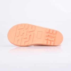 Bottes de pluie en caoutchouc pour enfants orange avec un motif représentant des petits singes et des bananes - Product Image 5