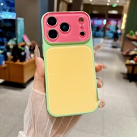 Coque antichoc en acrylique verni couleur assortie pour iPhone 17 Pro 16 15 14 Pro Max avec protection d'appareil photo anti-jaunissement et paillettes