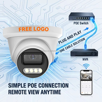 Caméra IP Dôme PoE 8MP Haute Qualité Vision Nocturne CMOS Étanche Détection de Mouvement 4K Caméra de Sécurité Extérieure pour NVR/Cloud