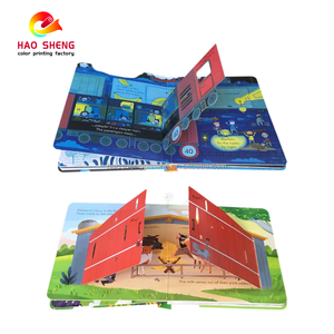 Livres pour enfants à couverture rigide en papier couché offset, laminés, reliés par thermocollage, écologiques, avec des fonctions de relevage, de poussée et de glissement - Product Image 4