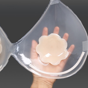 New Design Reusable Ultra Thin Silicone 3/4 Cup Soft Eco-Friendly Sexy Push-Up Backless Invisible <strong>Bra</strong> with Underwire - Product Image 6