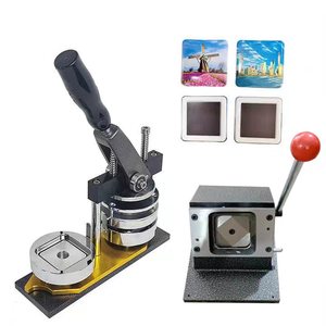 Máy tính để bàn 50*50mm 2*2 inch vuông Hướng dẫn sử dụng nam châm tủ lạnh Huy hiệu máy làm - Product Image 1