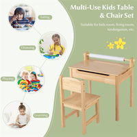 Table de jeu sensoriel pour tout-petits en bois massif au design moderne, ensemble de meubles d'activités pour enfants pour le salon